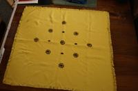 Retro vintage Tischdecke gelb senf braun 70er jahre 70 cm decke Niedersachsen - Bückeburg Vorschau