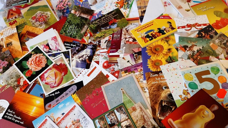 Glückwunschkarte, Geburtstag, Postkarten, Weihnachtskarten Paket in Hedersleben