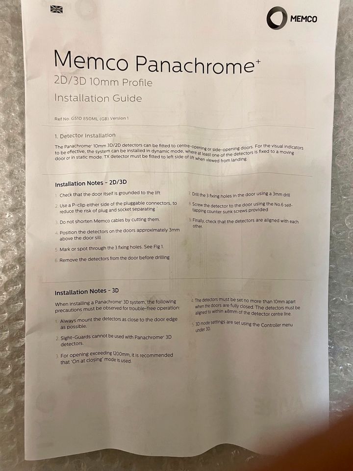 Memco Panachrome+ Lichtschiene lichtvorhang G3510 000 Lichtgitter in Hamburg