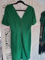 Grünes Cocktailkleid in Gr. 38 mit Rückenausschnitt Hessen - Schöneck Vorschau