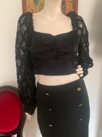 Crop Top/Bluse/Oberteil,Gr.36/S,spitze/schwarz,chic Obergiesing-Fasangarten - Obergiesing Vorschau