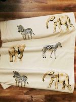 Sale! Leinendruck Afrika Safari Elefant Zebra, handmade nähen DIY Sachsen - Wyhratal Vorschau