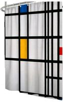 Duschvorhang Retro Mondrian-Motiv 180x220 Nordrhein-Westfalen - Mönchengladbach Vorschau