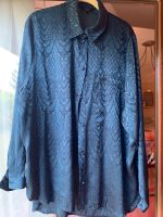 Bluse Jacquard-Hemd aus Satin/ Petrol 42 Mecklenburg-Vorpommern - Neubrandenburg Vorschau