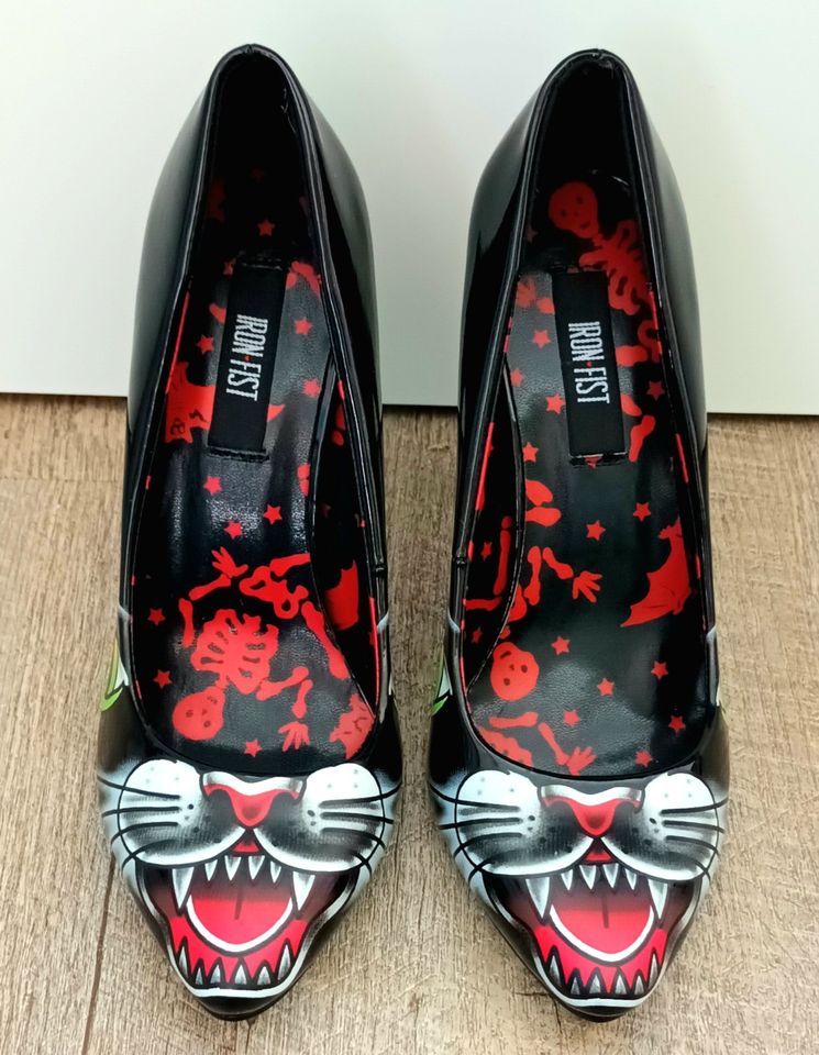 Schöne Iron First Bad Cat Hell Kitty High Heels/Pumps 38 NEU! in Quickborn