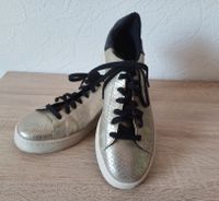 Damen Schuhe von Esprit, Gr. 38, schwarz/gold, neuwertig Nordrhein-Westfalen - Olpe Vorschau