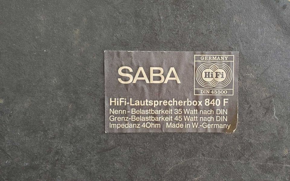 Röhrenradio SABA Freiburg Studio A inkl. SABA Lautsprecherboxen in Hannover