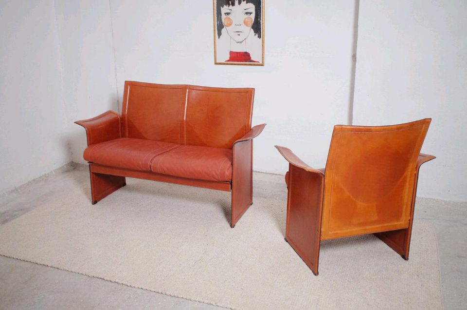 Sessel und Zweisitzer Korium Matteo Grassi Leder Loveseat in München