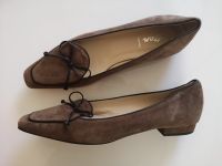 Damen Schuhe Ballerinas Slipper VOLTAN Gr 38,5 UK 5,5 braun Leder Duisburg - Friemersheim Vorschau