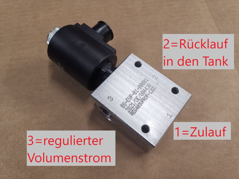 Stromregelventil elektrisch Hydraulik Mengenregler Miststreuer in Ovelgönne