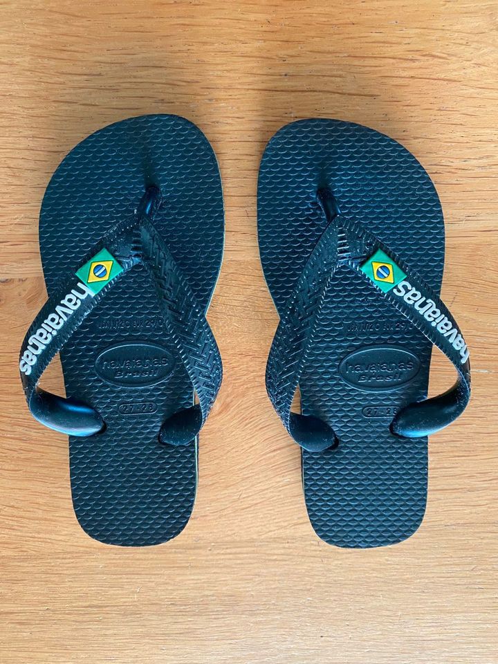 Flip Flops - havaianas - Brasil - schwarz - Gr. 27/28 in Edewecht