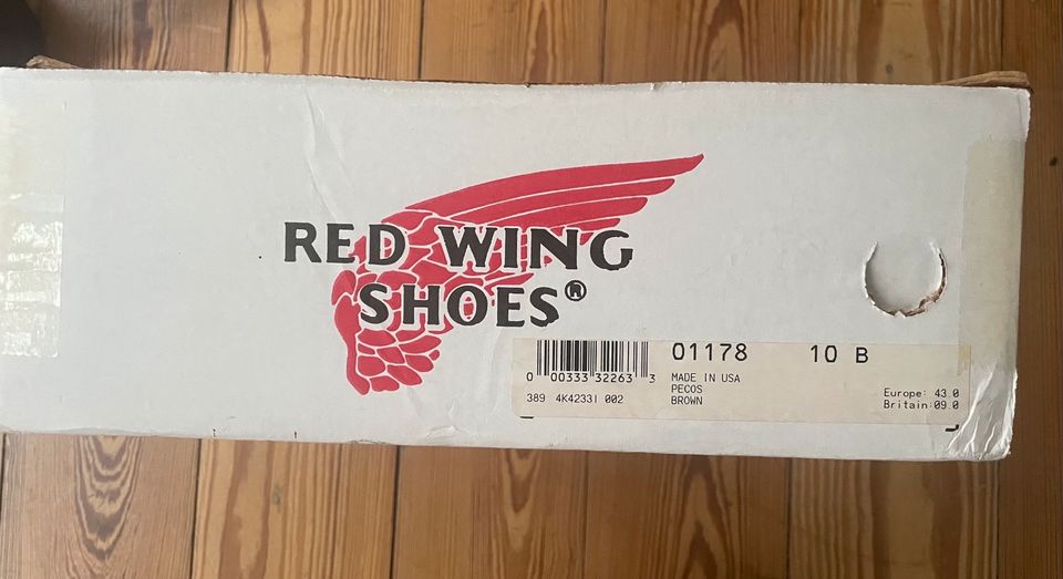 Red Wing Pecos 1178, 10 B 43 Redwing , Iron Ranger OVP in Frankfurt am Main