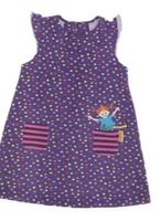 Pippi Langstrumpf Kleid 86/92 oder 98/104 lila Punkte Zwillinge Thüringen - Themar Vorschau