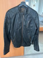 Vintage Jack&Jones Bikerjacke Leder in schwarz Gr. S Baden-Württemberg - Markdorf Vorschau