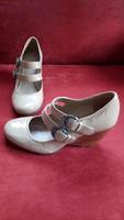 CLARKS Pumps Gr 38 creme Lack Bayern - Aiglsbach Vorschau