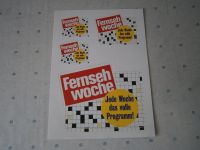 Fernsehwoche - Aufkleber - XXL-Aufkleber ! Sehr guter Zustand ! Nordrhein-Westfalen - Welver Vorschau