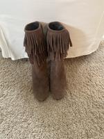 Zara Stiefel, Fransen, 41, Boots, Absatz, Schuhe, Stiefeletten Kr. München - Grünwald Vorschau