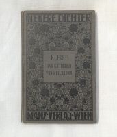 Historisches Buch: Kleist, Das Käthchen von Heilbronn, Manz 1912 Wandsbek - Hamburg Marienthal Vorschau