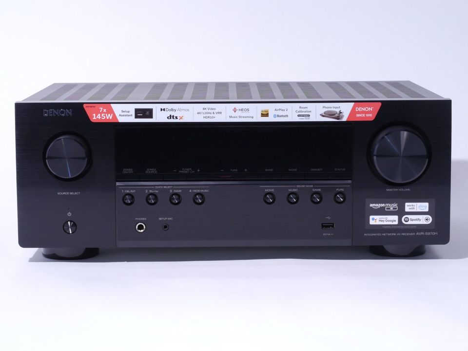 Denon AVR-S970H AV-Receiver 7.2-Kanal-Receiver 8K-Video DTS:X Blu in Zella-Mehlis