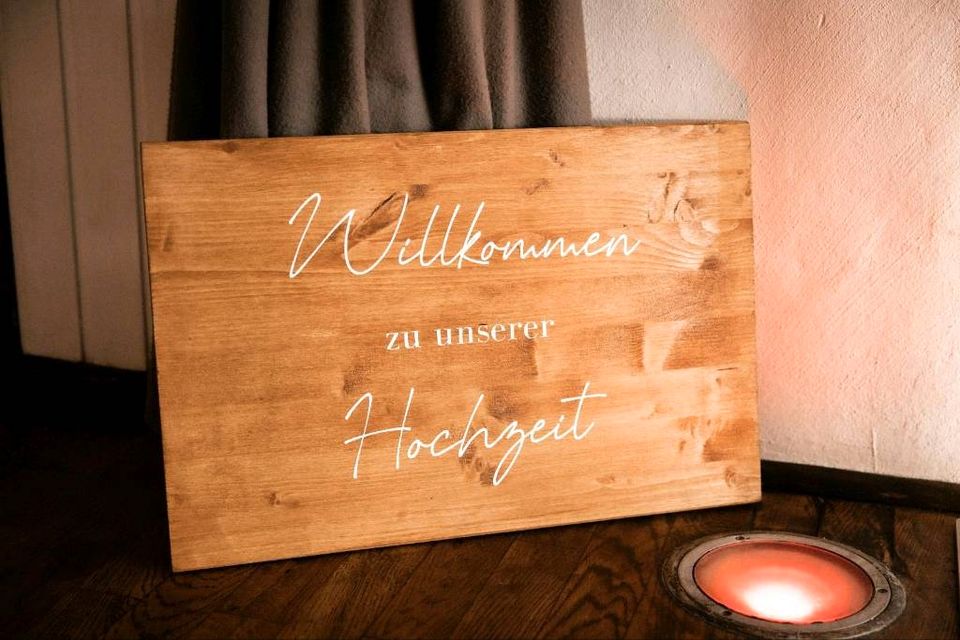 LEIHEN | Tischnummern Holz | braun | Schilder | Hochzeit in Kappelrodeck