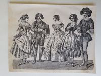 Neueste Modebilder Haute Couture Lithographien von 1852 Baden-Württemberg - Leonberg Vorschau