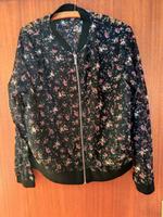 Blouson Gr. L schwarz / kl Blümchen Niedersachsen - Seesen Vorschau
