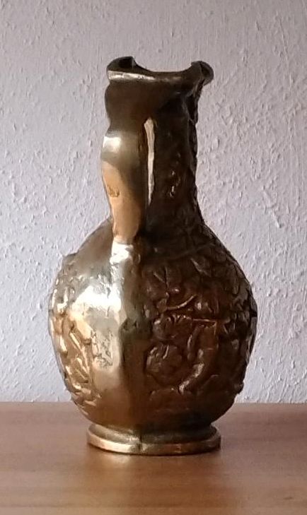 Massiver Messing Krug Bronze  Vase Kanne Shabby Deko in Neustadt (Wied)