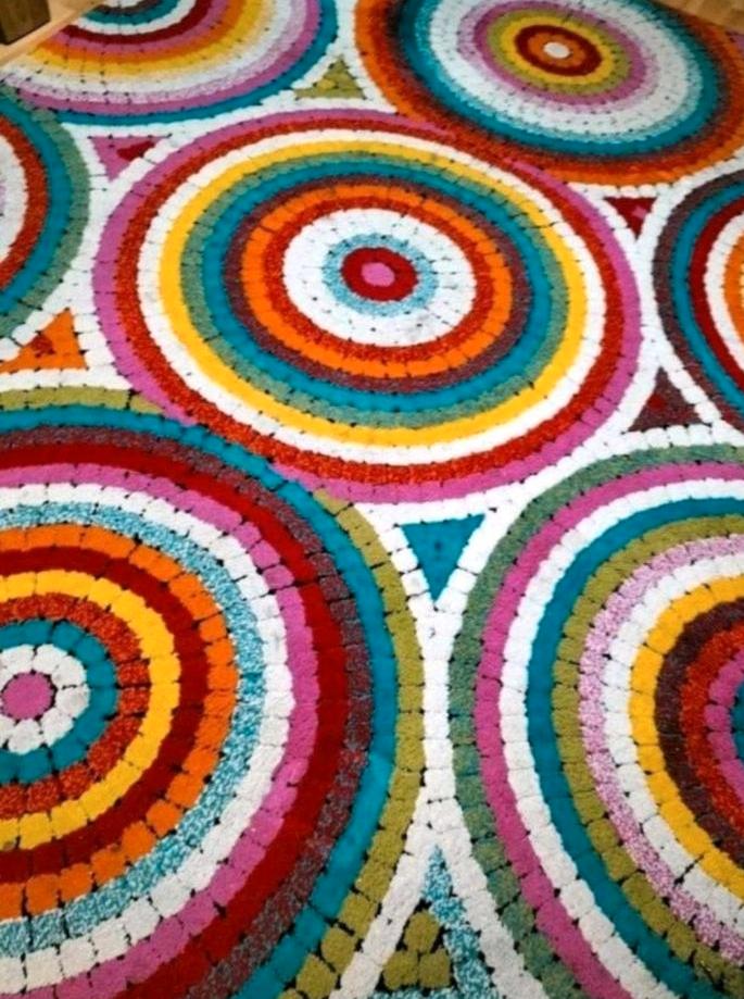 Schöne Vintage 70er Stil  Teppich  Wohnzimmer Diele und ahnl in Taunusstein