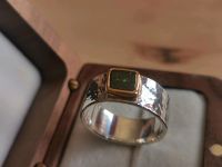 Handgemachter Ring in Hammerschlagoptik und Boulder Opal Hessen - Frankenberg (Eder) Vorschau