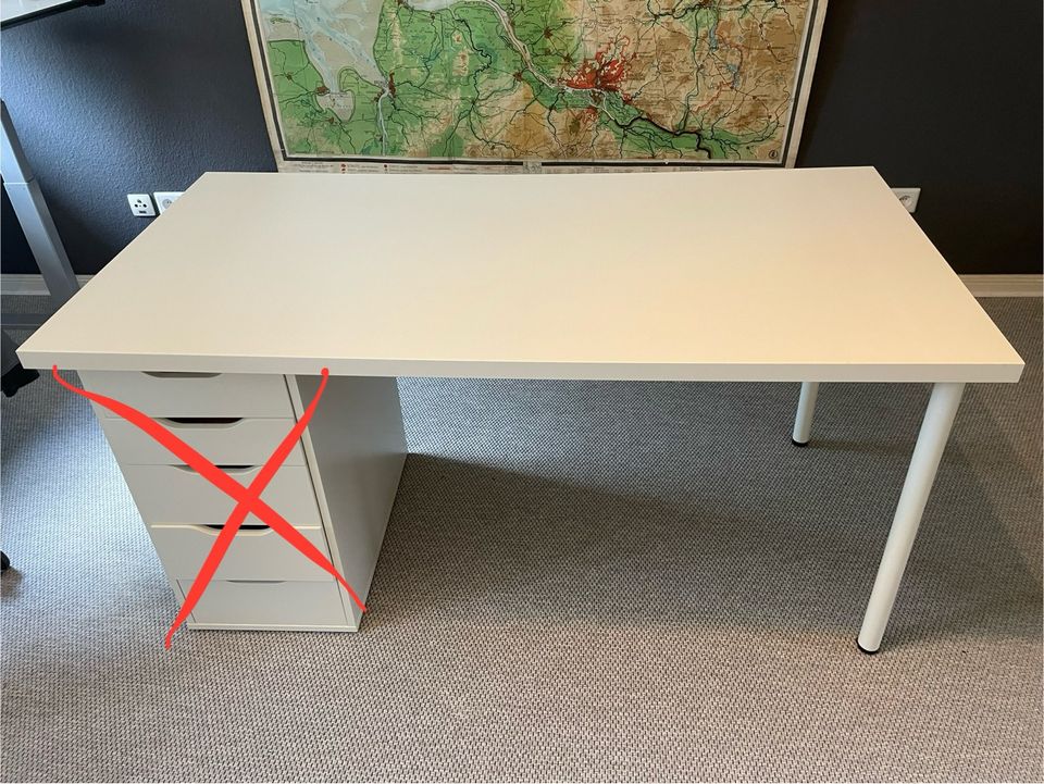 Schreibtisch Arbeitsplatte 150x75 Ikea weiß in Löwenstedt