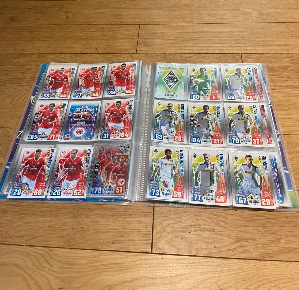 Match Attax Sammelmappe 2015,16 unvollständig in Paderborn