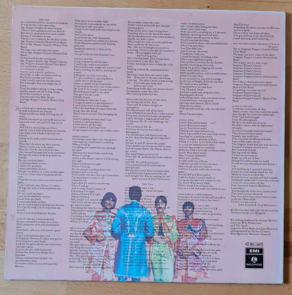 Schallplatte Beatles Sgt. Pepper's Lonely Hearts Club Lp Vinyl in Ennepetal