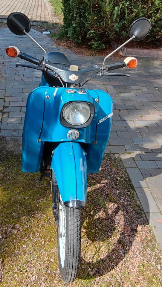 Simson Moped Schwalbe blau in Chemnitz