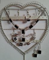 Auffälliges Onyx Set Ohrringe Armband Ring Collier Sterlingsilber Hamburg-Nord - Hamburg Winterhude Vorschau