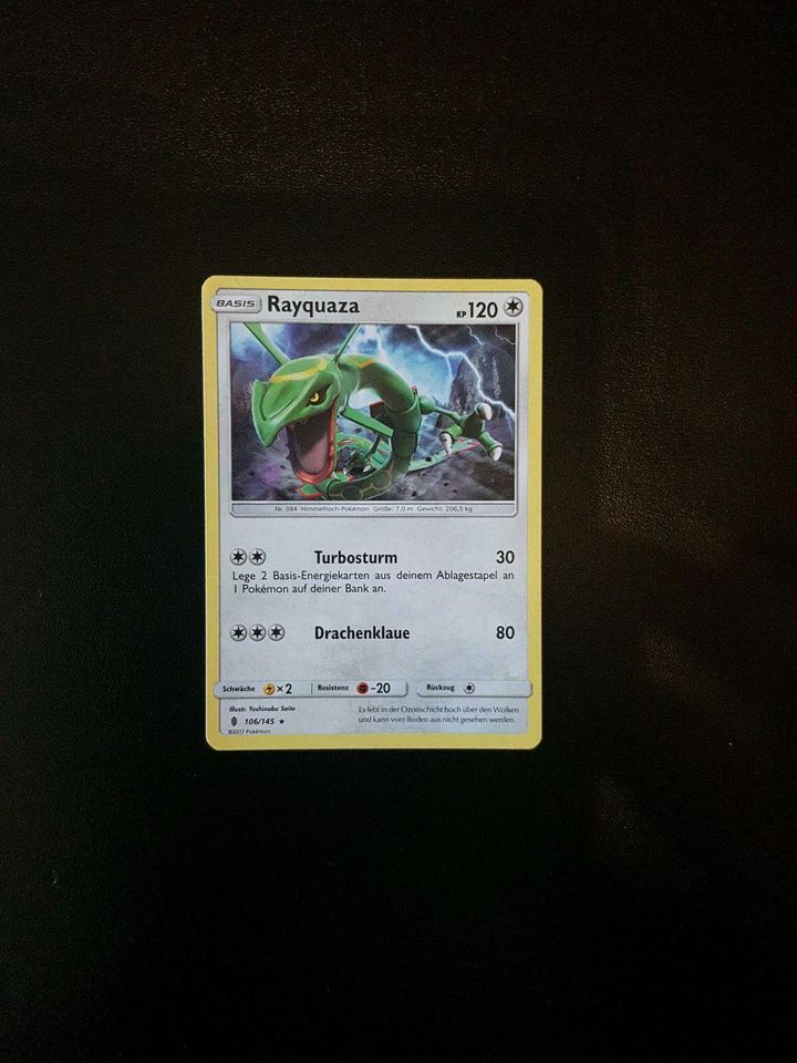 Pokemon Karte Rayquaza 106/145 in Würzburg