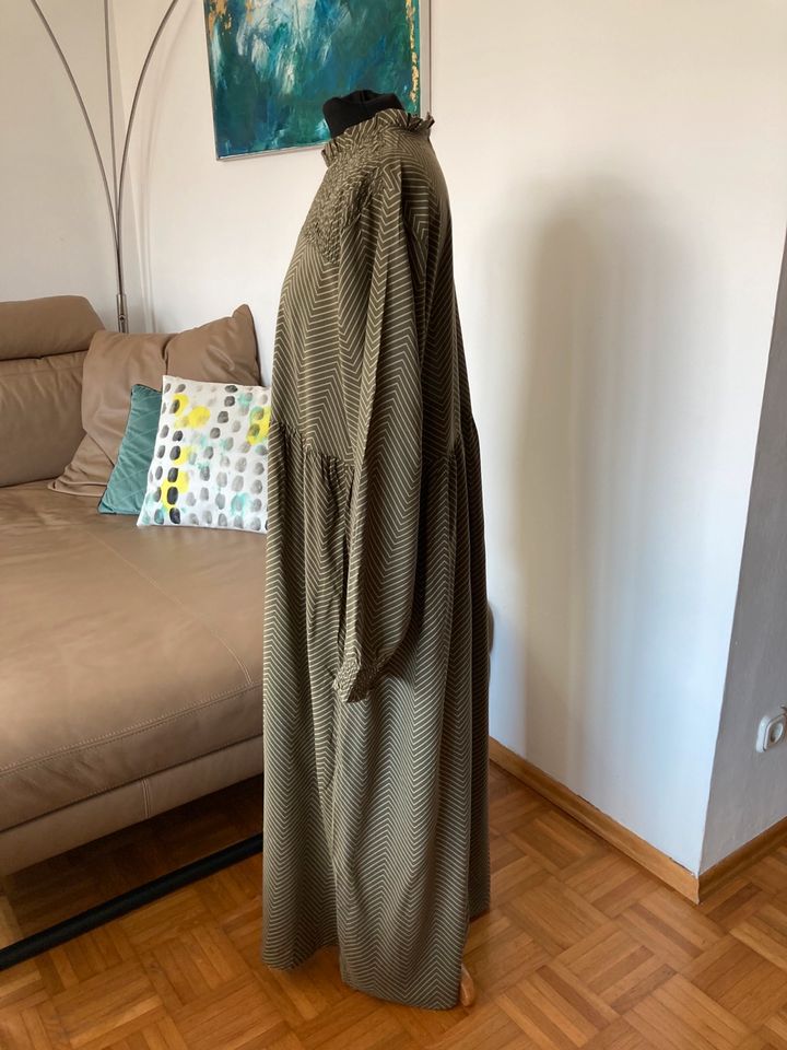 Fresh Made Maxi Sommer Kleid Ge L Olive grün in Neumarkt i.d.OPf.