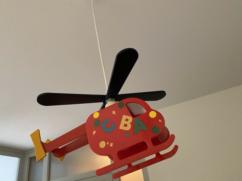 Bunte Hubschrauber/Helikopter Decken Lampe/Leuchte Kinderzimmer in Dresden