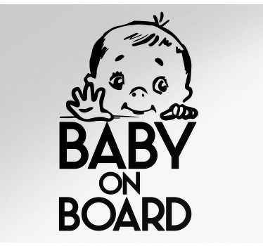 Auto Decal - Baby on Board - Aufkleber aus Car Folie in