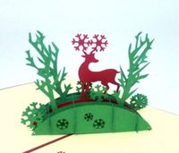 Hirsch 3D Klappkarte, Grußkarte, Weihnachtskarte Nordrhein-Westfalen - Krefeld Vorschau