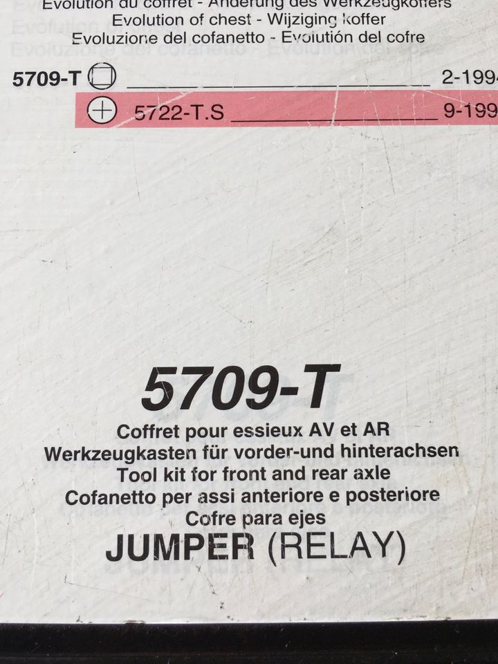 Citroen JUMPER Spezial Werkzeug Koffer 5709-T in Niederkrüchten