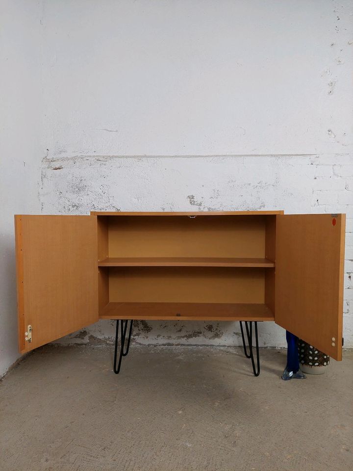 Vintage Kommode Holzschrank Sideboard 60er 70er DDR Retro in Leipzig