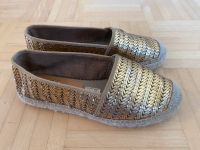 hochwertige Kanna Espadrilles in gold (Made in Spain) Hessen - Griesheim Vorschau