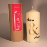 Verlobungs-Kerze "Always & Forever", Deko, Geschenk, Hochzeit Hessen - Wettenberg Vorschau