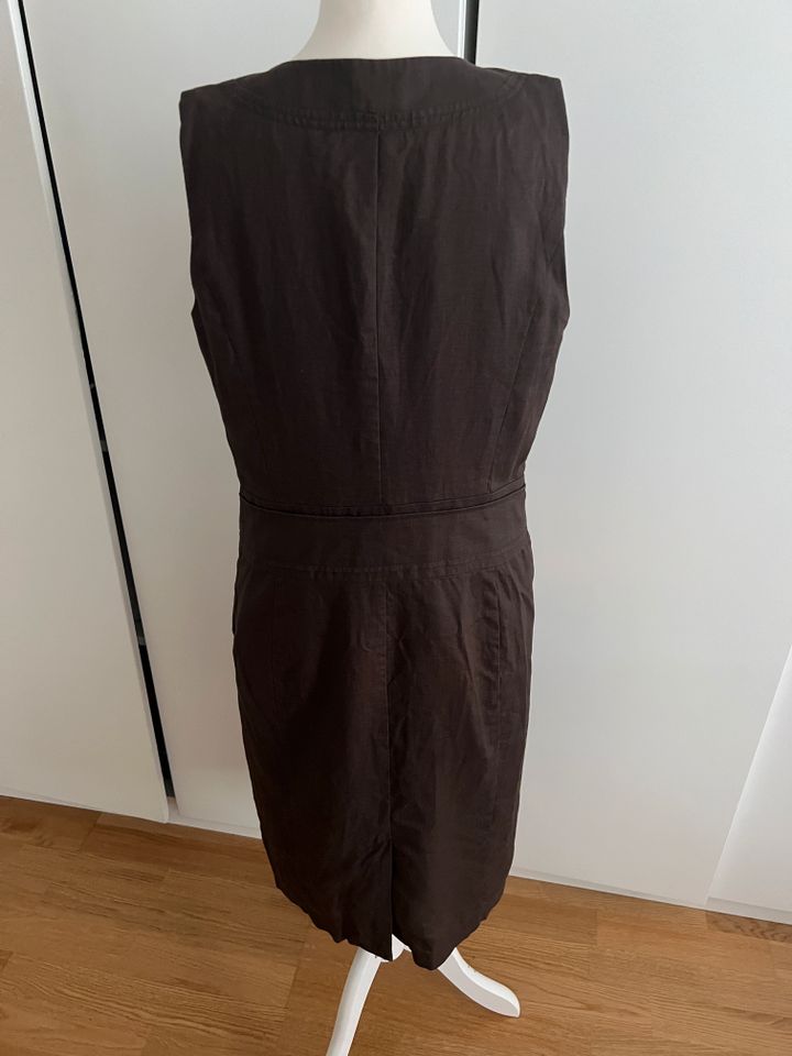 Mexx Leinenkleid braun Gr. 42 Sommer Kleid Leinen Schick in München