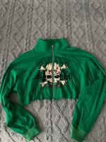 y2k skull crop zip-up hoodie | größe m Hessen - Wiesbaden Vorschau