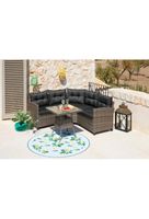 KONIFERA Gartenlounge-Set Keros, (12-tlg), Ecksofa, Tisch 64x64 c Nordrhein-Westfalen - Rietberg Vorschau