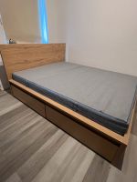 High bed frame with 4 drawers, white glazed oak veneer,160x200cm Dortmund - Innenstadt-Ost Vorschau