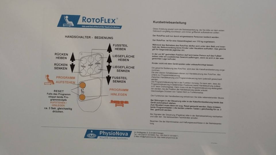 RotoFlex Aufstehbett/Pflegebett in Wurzen