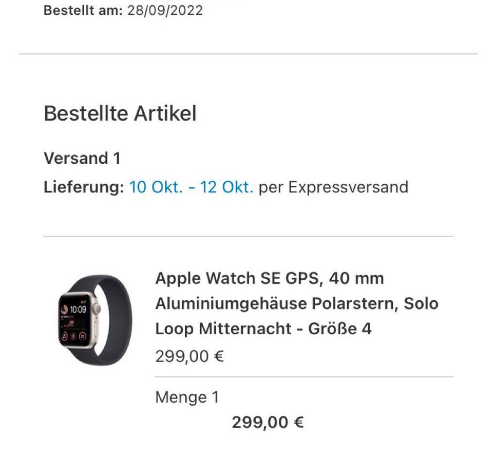 Apple Watch SE 2022 in Groß-Gerau
