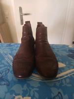 Think Boots Gr. 39 Damen bordo Stiefelette  Lochmuster Leder Baden-Württemberg - Kornwestheim Vorschau